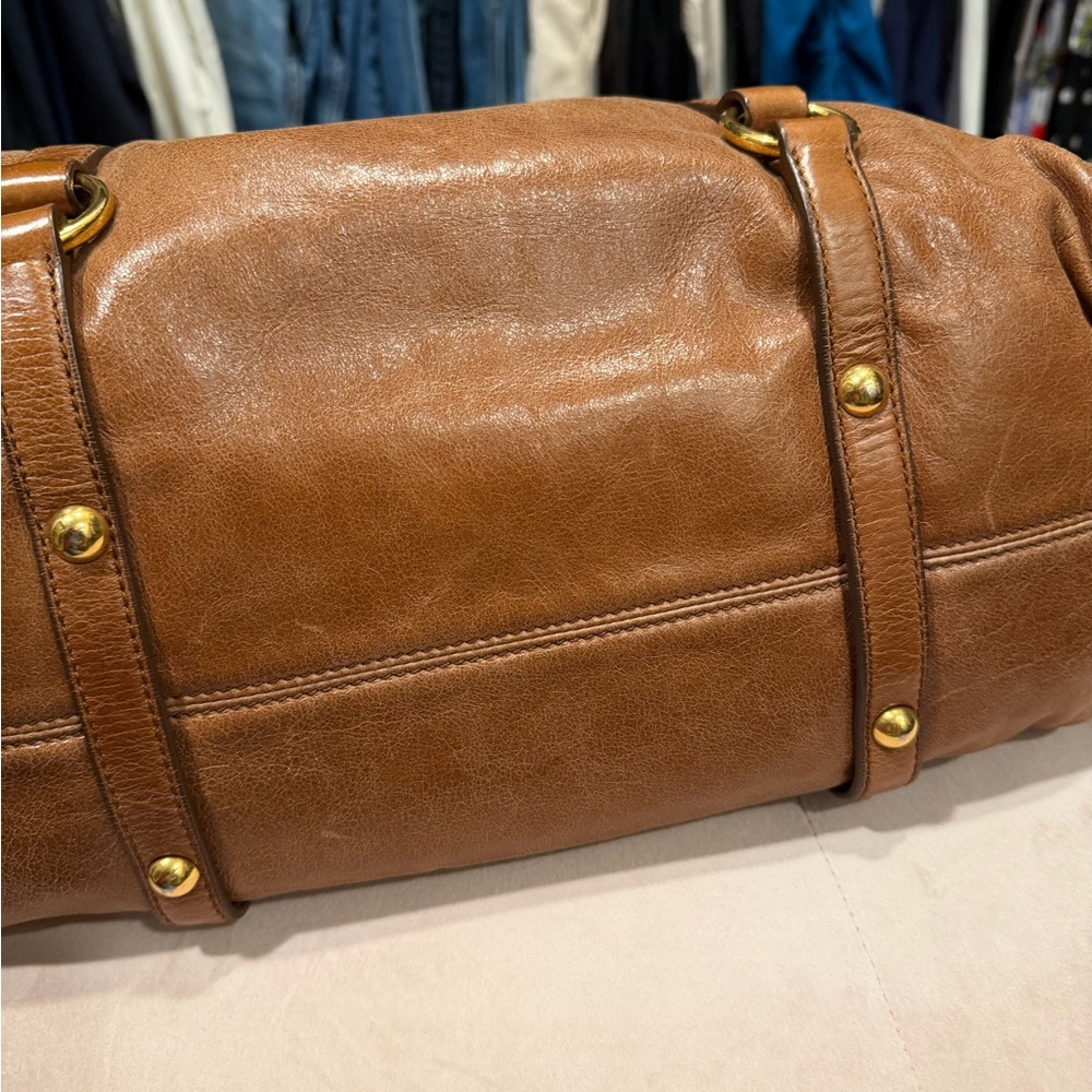 Miu Miu Vitello Lux Bow Bag Satchel - Picture 7 of 17